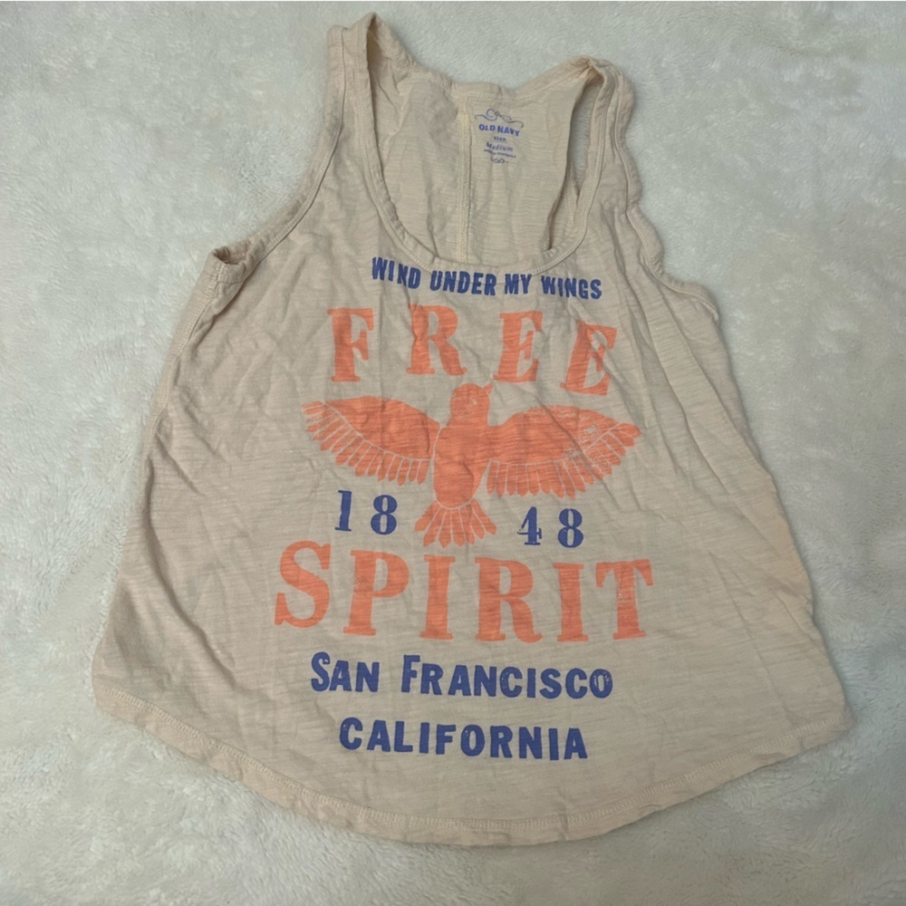 Size M Women’s Old Navy “Free Spirit” Tank Top B4